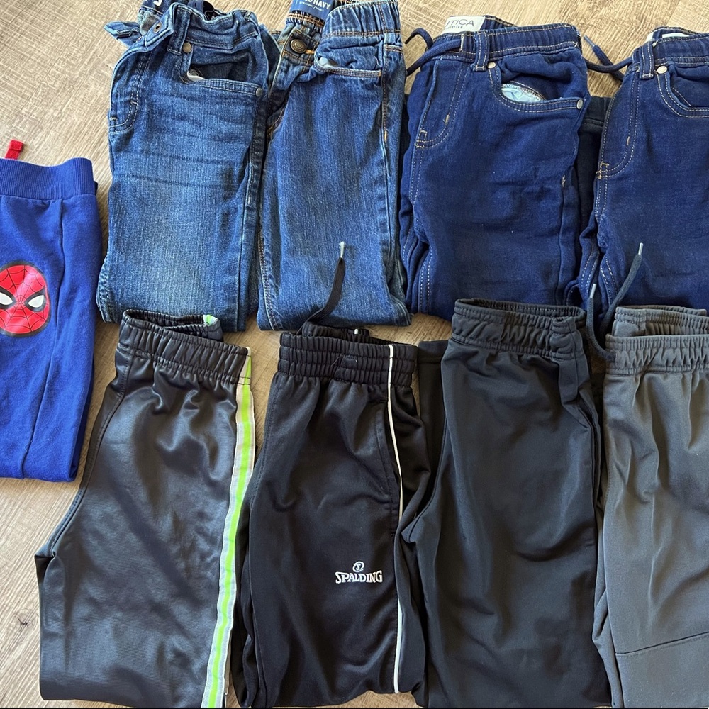 Youth boys jeans and athletic pants lot. Most hardly worn or new.